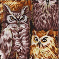 Autumn in the Forest - Gilded Packed Owls