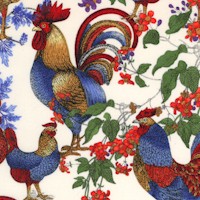 French Country - Stacked Roosters