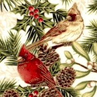 Winter Sanctuary - Gilded Elegant Holiday Songbirds by Color Principle
