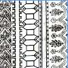 Antiquity - Greek Architecture Vertical Stripe Motifs by Ro Gregg