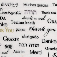 Appreciation - Gilded International Words of Thanks 