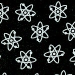 Welcome to My World - Black and White Atomic Symbols