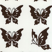 Half Moon Butterflies in Black and White