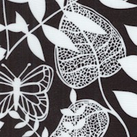 Sophia - Black and White Floral LAWN (Dress Goods) SALE! (MINIMUM PURCHASE 1 YARD)