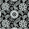 Masquerade - Floral in Black and White