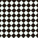 Kitschenette - Small Scale Black and White Diagonal Tiles