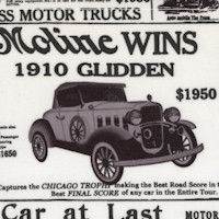 Classic Car Advertisements in Black and White