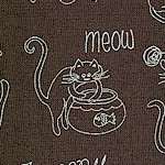 Purrsnickitty - Whimsical Cats in Dark Gray and White