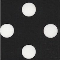 Dots - White Polka Dots on Black