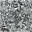 Daydreamer - Packed Black and White Floral