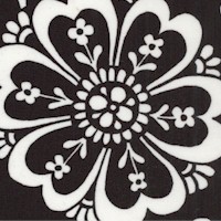 Night and Day - Bold Floral in Black and White