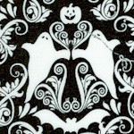 Hocus Pocus - Damask Style Halloween Design in Black and White