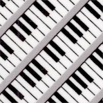 Three Quarter Time - Diagnal Keyboards in Black and White