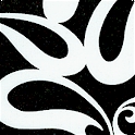 Vice Versa - Black and White Free-Form Paisley by Alice Kennedy