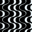 Matrix - Black and White Rounded Zig Zags