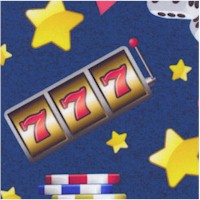 Casino Stars - Tossed Casino Games on Blue